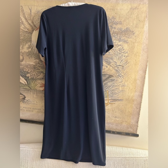 NEW Talbots Dark Navy Blue Sheath Dress Plus Size 0X XL Extra Large Plus SZ - Picture 6 of 8